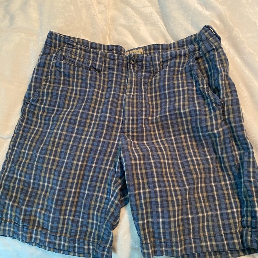 LL Bean Plaid Shorts 31” waist